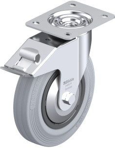 LE-VPP 200R-FI-SG-FA pasukamas ratukas su stabdžiais, 200 mm