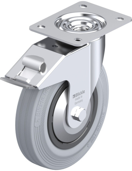 LE-VPP 200R-FI-SG-FA pasukamas ratukas su stabdžiais, 200 mm