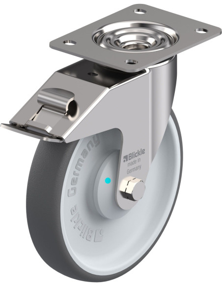 LEX-PATH 200KAD-FI poliuretano ratukas su stabdžiais