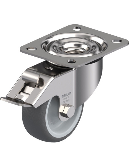 LEX-PATH 80G-FI pasukamas ratukas su stabdžiais, 80 mm