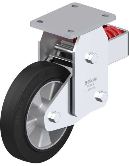 BHF-ALEV 200K spyruoklinis fiksuotas ratukas su guma