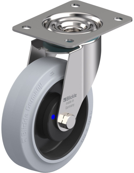 LEX-POEV 160XKA-SG-GKN - 160 mm pasukamas ratukas su guma