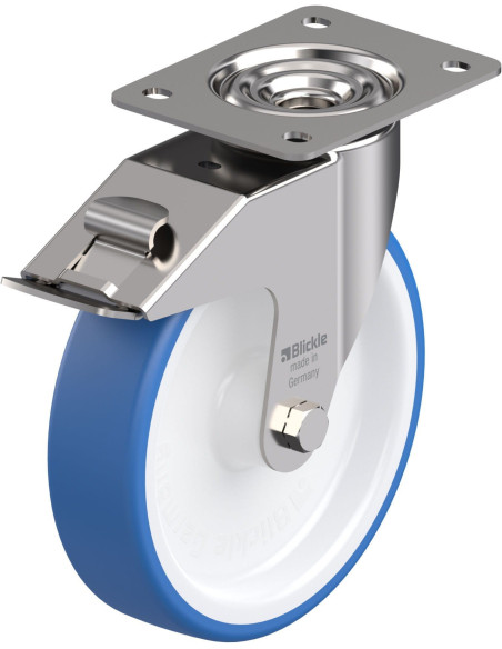 LEX-POTHS 200G-FI - 200 mm poliuretaninis pasukamas ratukas