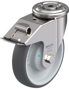 LEXR-PATH 160KAD-FI poliuretano ratukas su stabdžiais