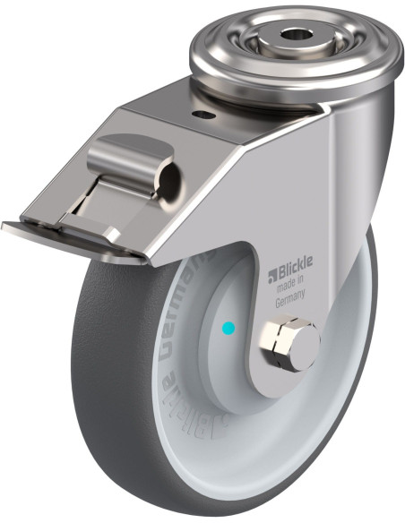 LEXR-PATH 160KAD-FI poliuretano ratukas su stabdžiais