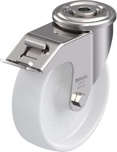 LEXR-PO 125G-FI - pasukamas ratukas su stabdžiais, 125 mm