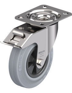 LEX-VPP 125G-FI-SG pasukamas ratukas su stabdžiais, 125 mm