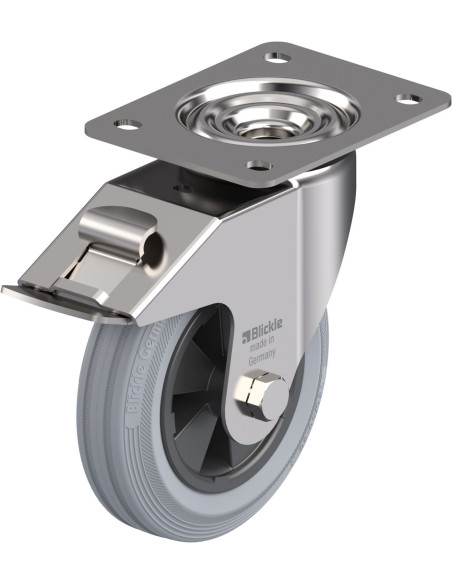 LEX-VPP 150G-FI-SG pasukamas ratukas su stabdžiais, 150 mm