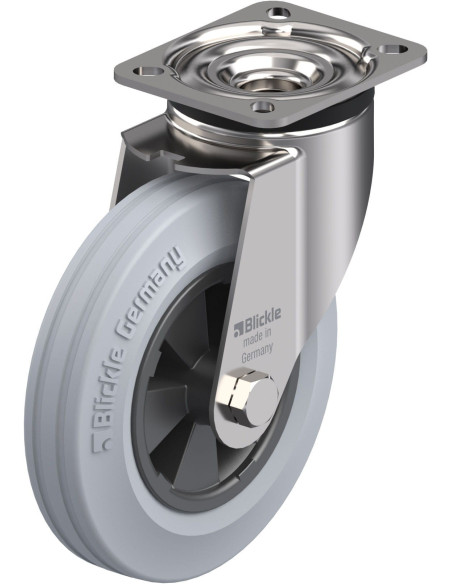 LEX-VPP 160G-1-SG pasukamas ratukas su guma 160 mm