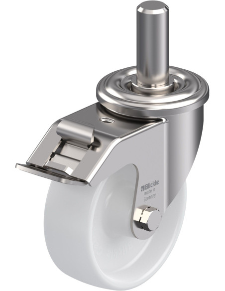 LEXZ-PO 100G-FI - pasukamas ratukas su stabdžiais, 100 mm