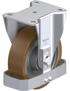 BH-GB 160K-FS poliuretano fiksuotas ratukas