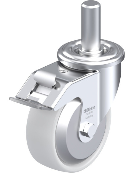 LEZ-PO 100G-FI-FA sintetinis pasukamas ratukas su stabdžiais