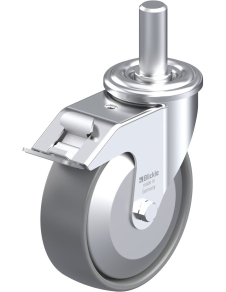 LEZ-PO 125G-FI-ELS-FA antistatinis ratukas su stabdžiais