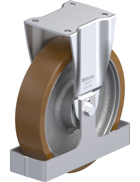 BH-GB 250K-FS poliuretano fiksuotas ratukas