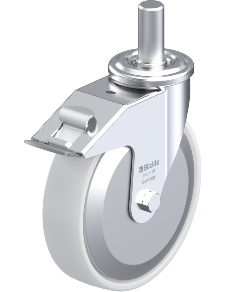 LEZ-PO 200G-27-FI-FA sintetinis ratukas su stabdžiais