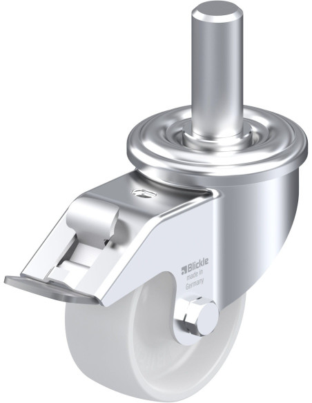 LEZ-PO 75G-FI sintetinis pasukamas ratukas su stabdžiais