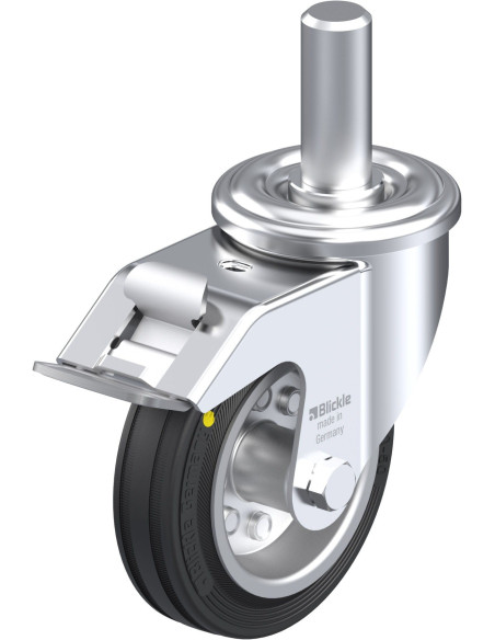 LEZ-VE 100R-FI-EL antistatinis ratukas su stabdžiais