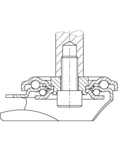 LEZ-VE 180R-27-EL antistatinis pasukamas ratukas 180 mm 2