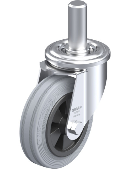 LEZ-VPP 100G-SG pasukamas ratukas su guma 100 mm