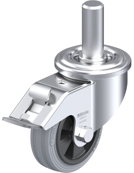 LEZ-VPP 80G-FI-SG pasukamas ratukas su stabdžiais, 80 mm