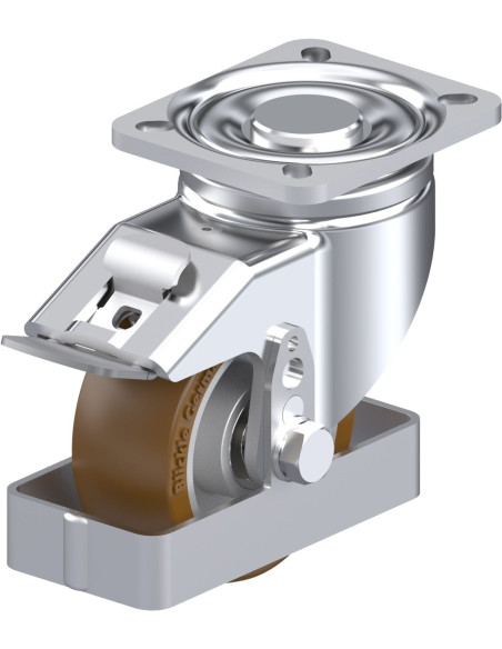 Poliuretano pasukamas ratukas su stabdžiais LH-ALB