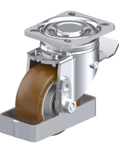 LH-ALB 101K-1-ST-FS poliuretano ratukas su stabdžiais