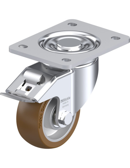 LH-ALB 101K-3-FI poliuretano ratukas su stabdžiais