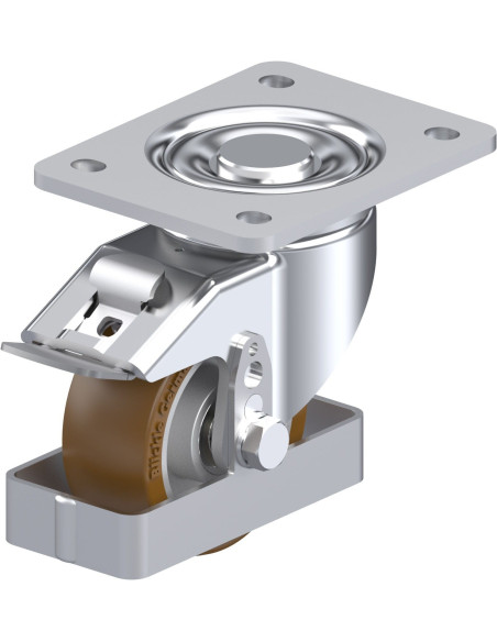 LH-ALB 101K-3-FI-FS poliuretano ratukas su stabdžiais