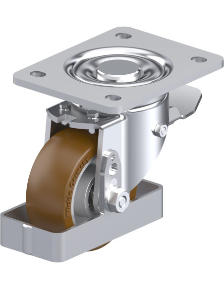 LH-ALB 101K-3-ST-FS poliuretano ratukas su stabdžiais