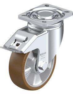 LH-ALB 125K-1-FI poliuretano ratukas su stabdžiais