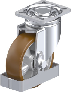 LH-ALB 125K-1-FS poliuretano pasukamas ratukas 125 mm