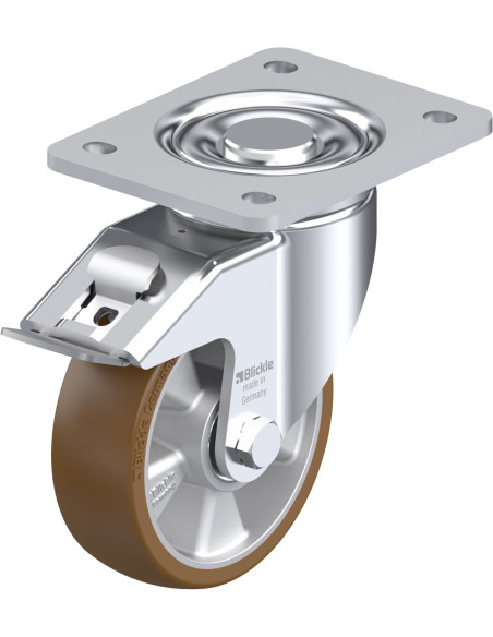 LH-ALB 125K-3-FI poliuretano ratukas su stabdžiais