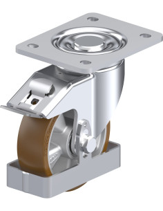 LH-ALB 125K-3-FI-FS poliuretano pasukamas ratukas su