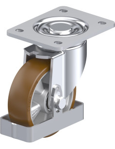 LH-ALB 125K-3-FS poliuretano pasukamas ratukas 125 mm