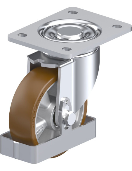 LH-ALB 125K-3-FS poliuretano pasukamas ratukas 125 mm