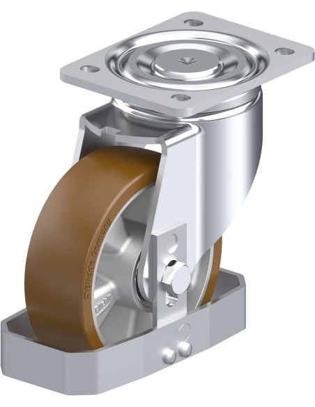 LH-ALB 150K-FS poliuretano pasukamas ratukas 150 mm