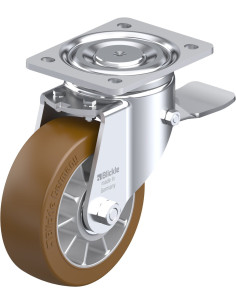 Pasukamas poliuretano ratukas LH-ALB 152K-ST su stabdžiais