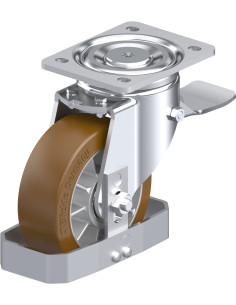 LH-ALB 152K-ST-FS poliuretano ratukas su stabdžiais