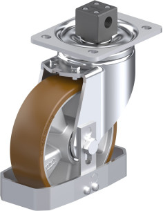 LH-ALB 160K-CS13-FS poliuretano ratukas su stabdžiais