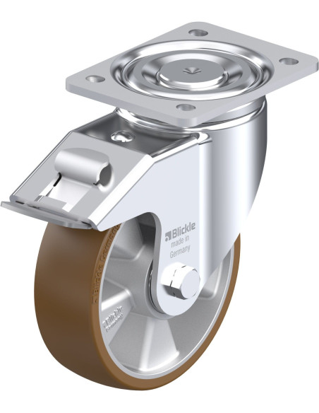 LH-ALB 160K-FI poliuretano ratukas su stabdžiais