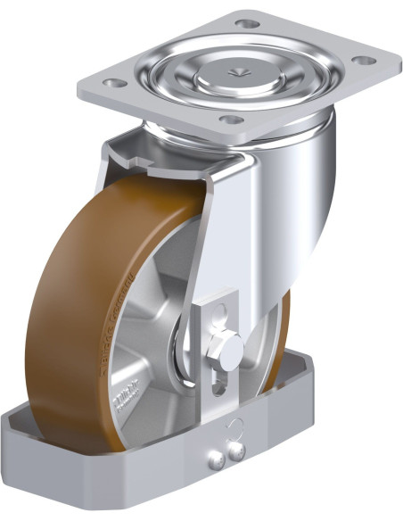 LH-ALB 160K-FS poliuretano pasukamas ratukas 160 mm