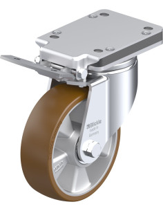 LH-ALB 160K-IS poliuretano ratukas su stabdžiais