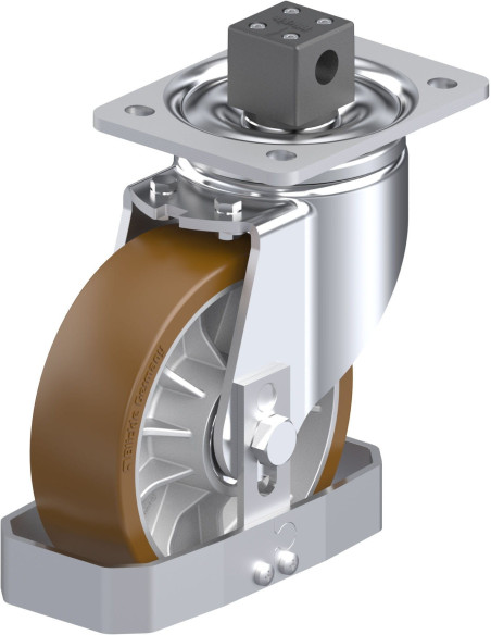 LH-ALB 162K-CS13-FS poliuretano ratukas su stabdžiais