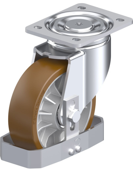 LH-ALB 162K-FS poliuretano pasukamas ratukas 160 mm