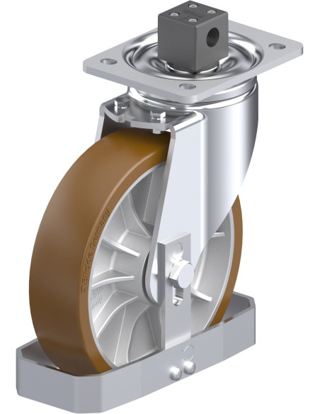 LH-ALB 202K-CS13-FS poliuretano ratukas su stabdžiais