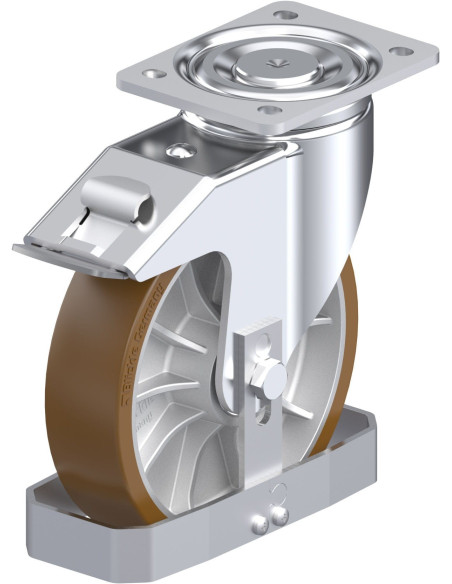 LH-ALB 202K-FI-FS poliuretano pasukamas ratukas su