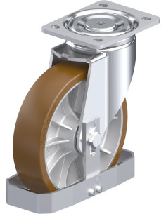 LH-ALB 202K-FS poliuretano pasukamas ratukas 200 mm