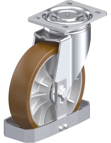 LH-ALB 202K-FS poliuretano pasukamas ratukas 200 mm