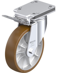 LH-ALB 202K-IS poliuretano ratukas su stabdžiais