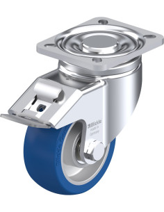 LH-ALBS 100K-1-FI poliuretano ratukas su stabdžiais